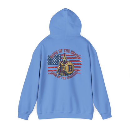 Patriotic Land of the Spartans Gildan Hoodie