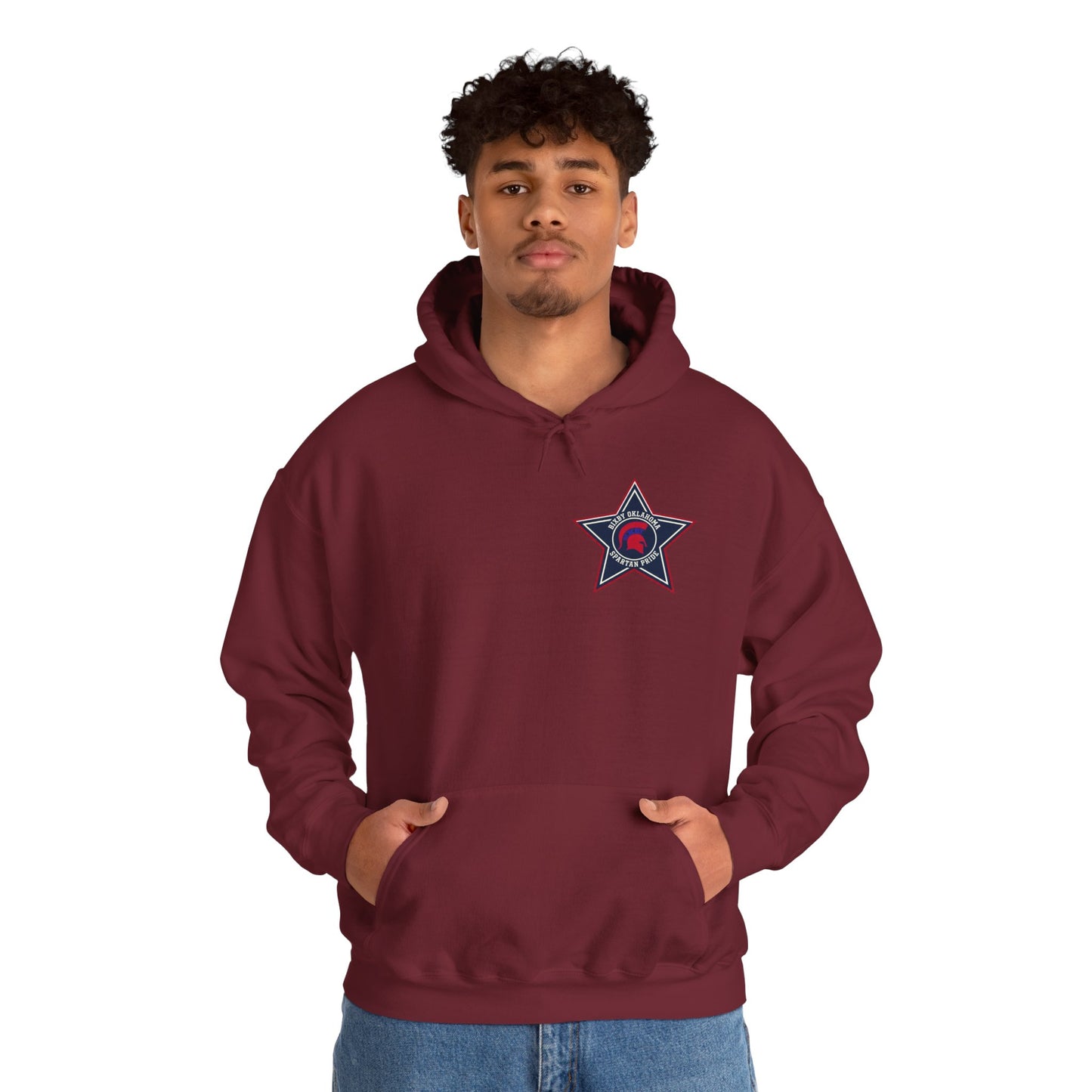 Spartan Pride Star Logo Gildan Hoodie