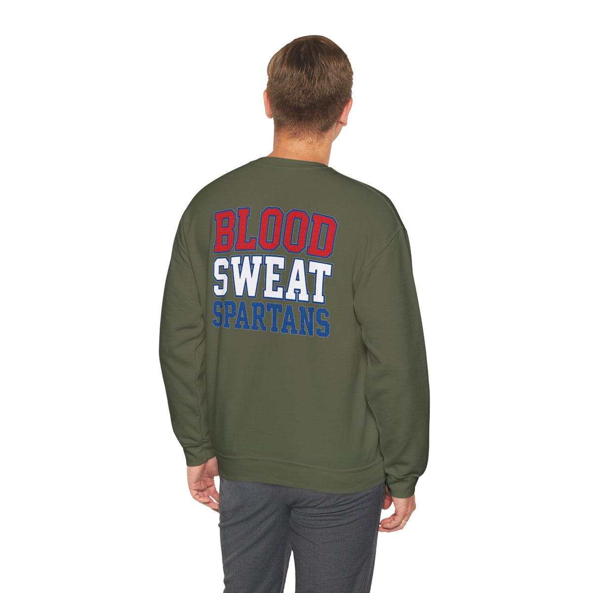 Bixby Spartans Blood Sweat Spartan Wrestling Sweatshirt