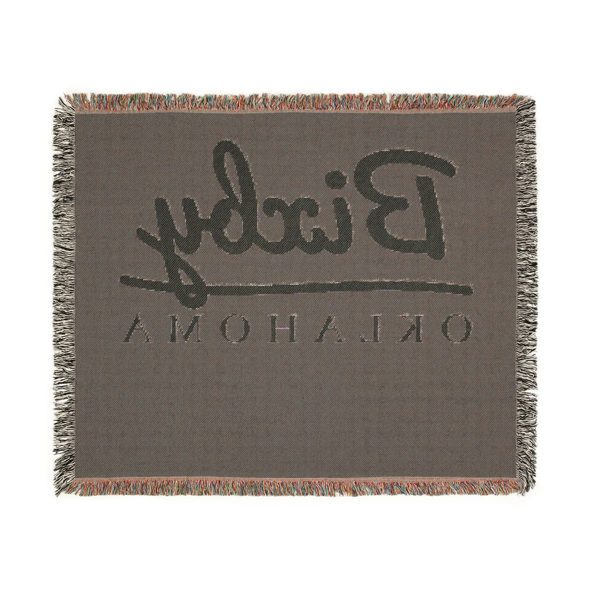 Bixby Garden Script Woven Throw Blanket
