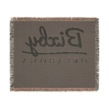 Bixby Garden Script Woven Throw Blanket