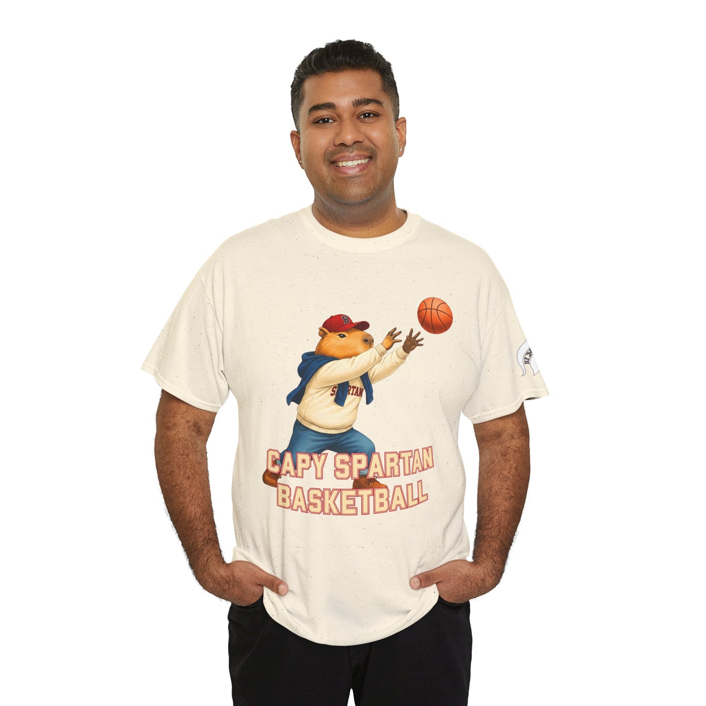 Capy Spartan Basketball Gildan Tee