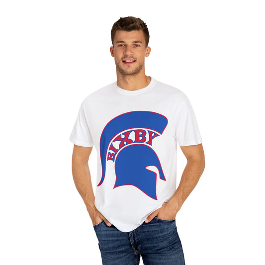 Bixby Spartan Blue Logo Comfort Colors Tee