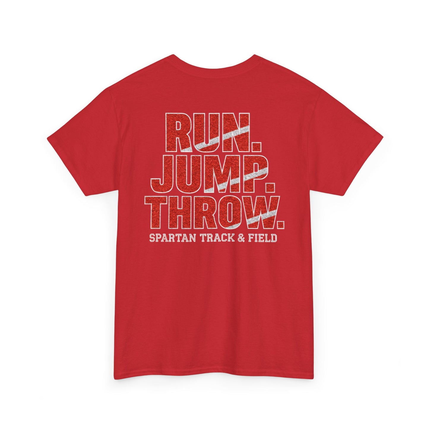 Run. Jump. Throw. Spartan Track Gildan Tee