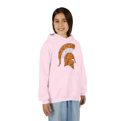 Bixby Spartan Gingerbread Helmet Youth Gildan Hoodie