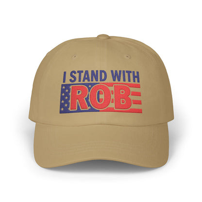 Patriotic Flag - I Stand With Rob Embroidered Classic Ballcap