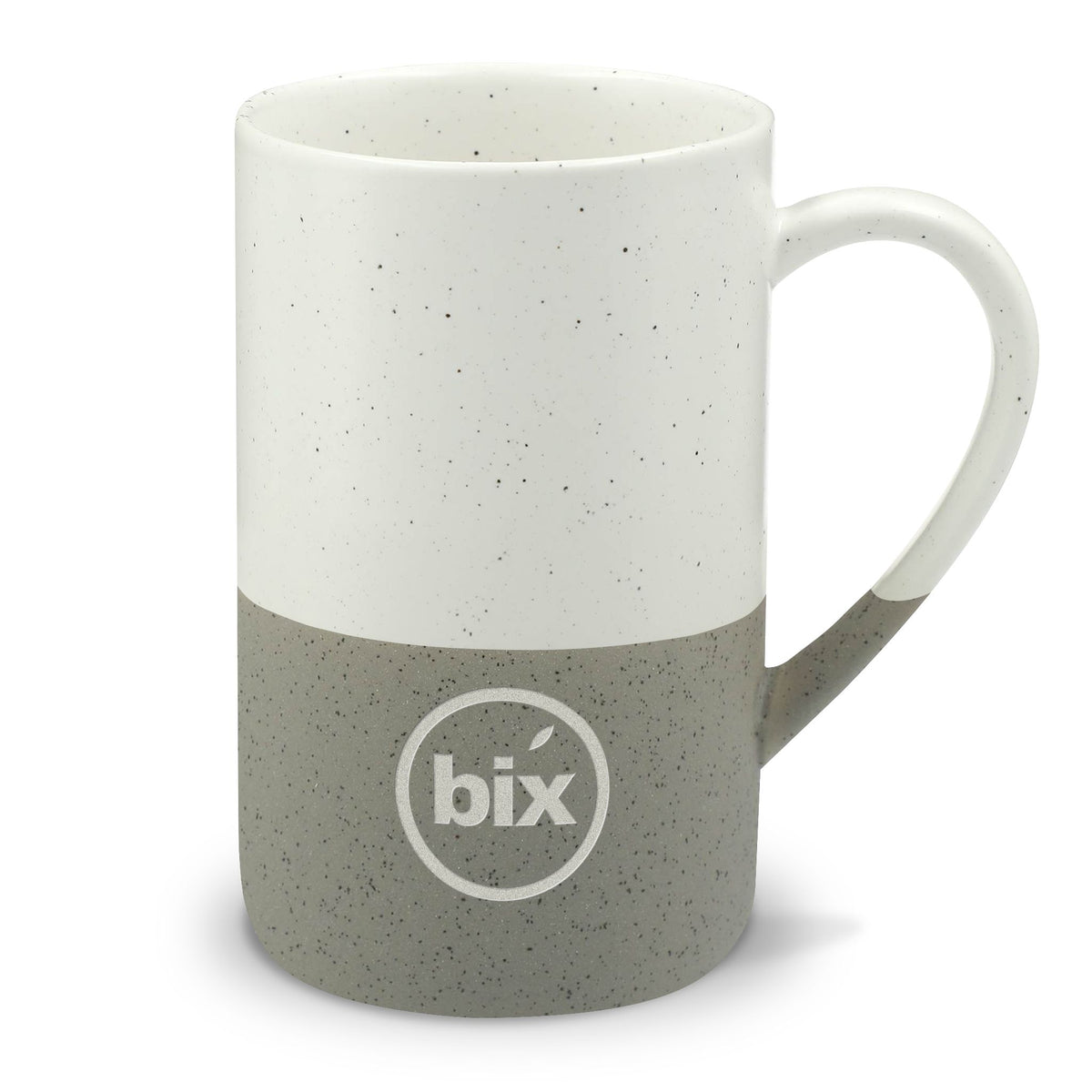bix Stamp Engraved Speckled Mug