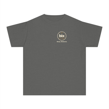 bix Stamp Bixby, Oklahoma Left-Chest Youth Tee