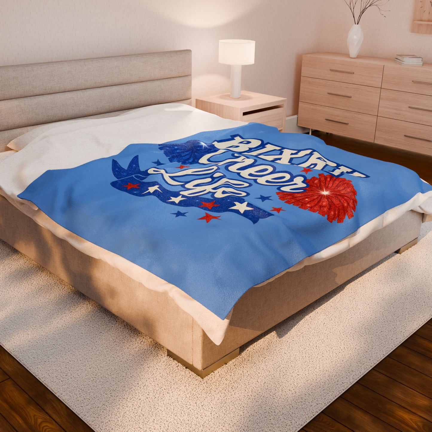 Bixby Cheer Life Velveteen Plush Blanket