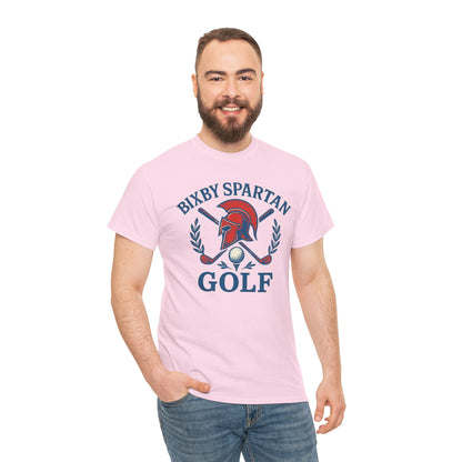 Bixby Spartans Golf Crest Gildan Tee
