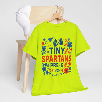 Floral Tiny Pre-K Spartan Gildan Tee