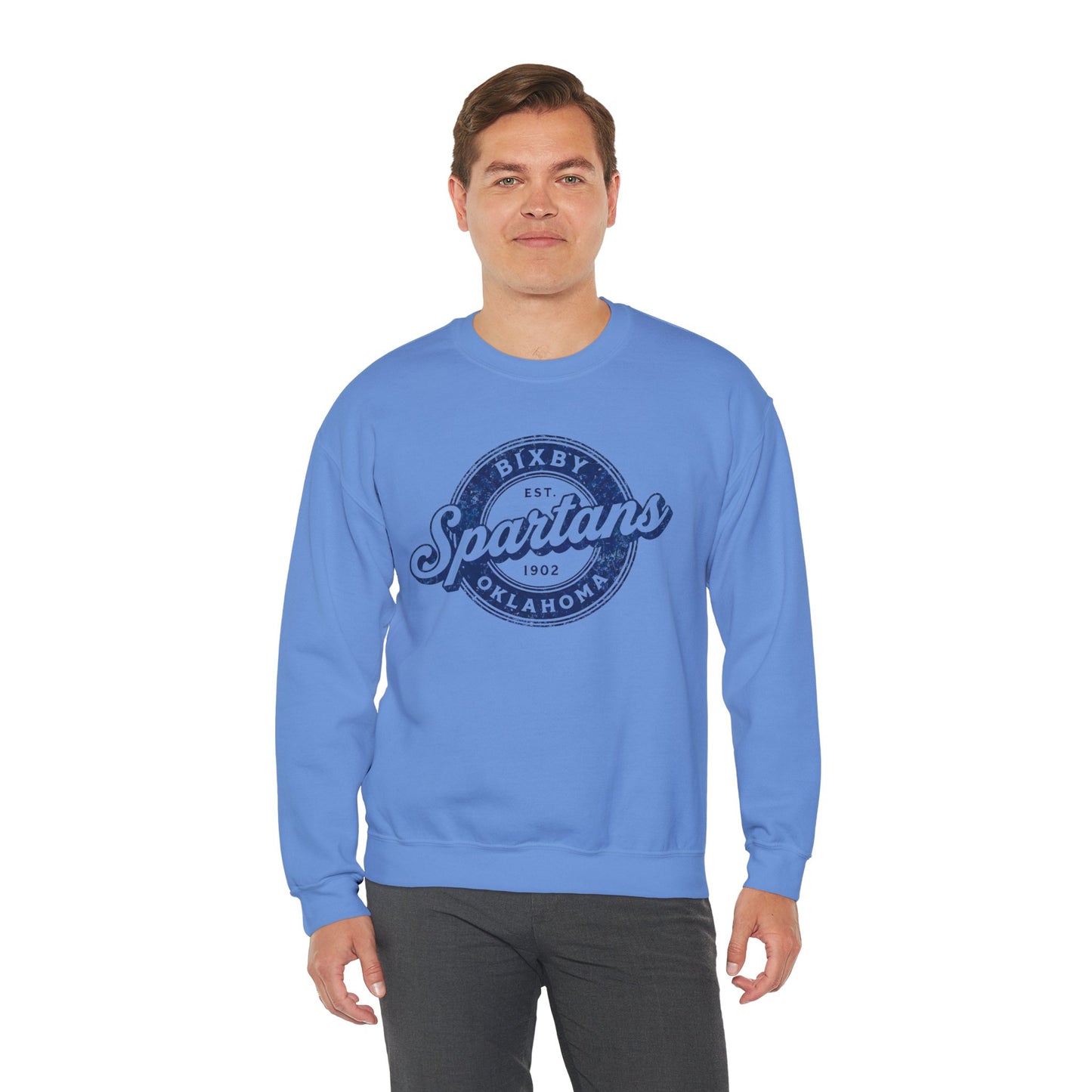 Bixby Spartans Vintage Oklahoma Crewneck Gildan Sweatshirt
