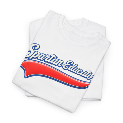 Spartan Educator Design Gildan Tee With Sleeve Logo