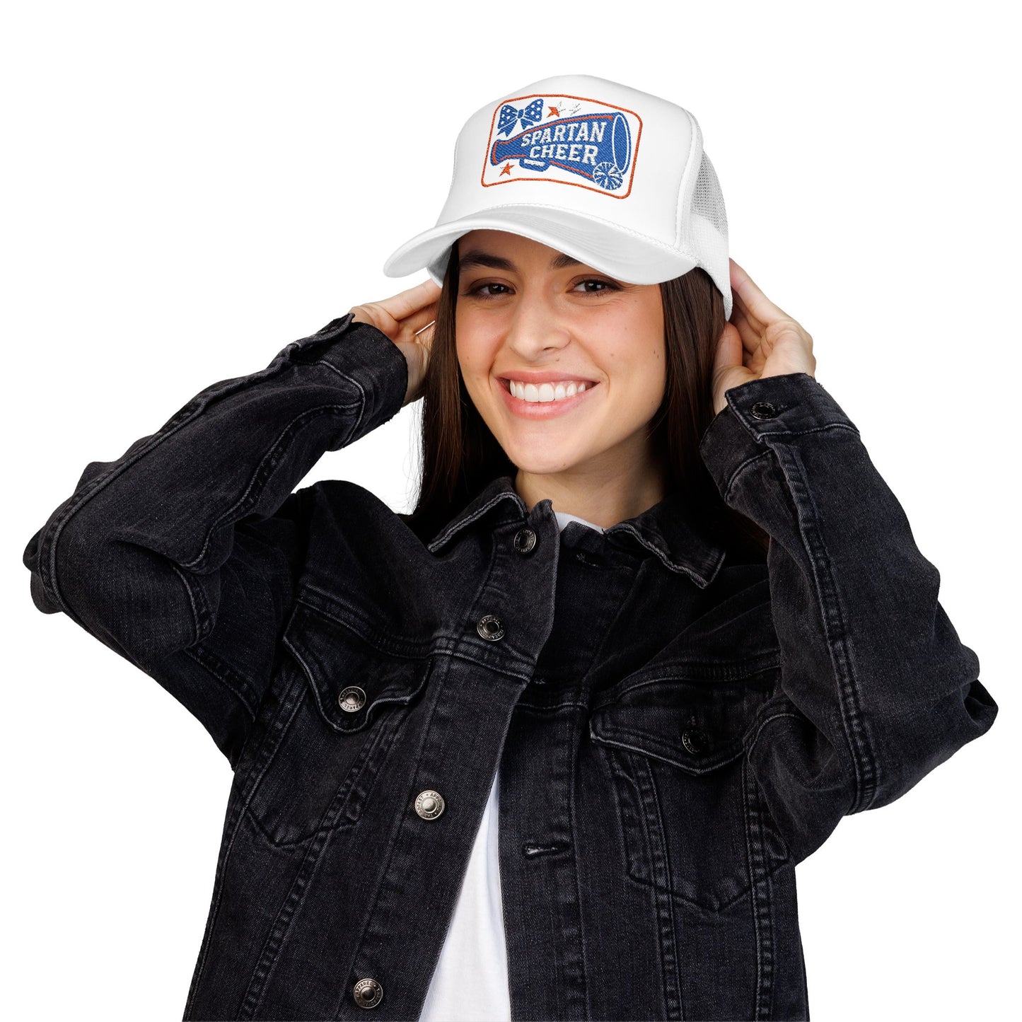 Spartan Cheer Embroidered Foam Trucker Hat