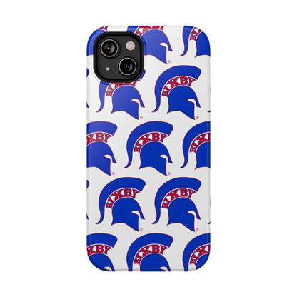 Bixby Spartan Blue Logo Impact Resistant iPhone Case
