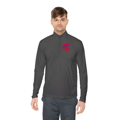 Spartan Red Logo Quarter-Zip Pullover