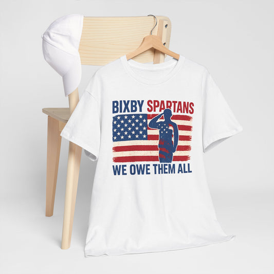 Spartans We Owe Them All Gildan Tee