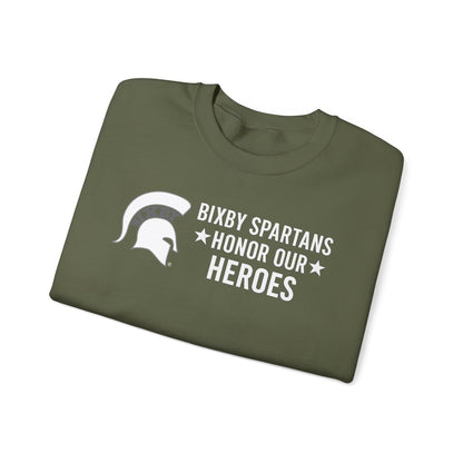 Spartans Honor Our Heroes Military Appreciation Gildan Sweatshirt