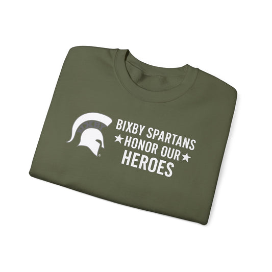 Spartans Honor Our Heroes Military Appreciation Gildan Sweatshirt