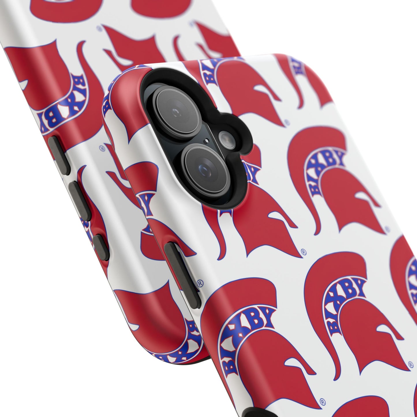 Bixby Spartan Red Logo Impact Resistant iPhone Case