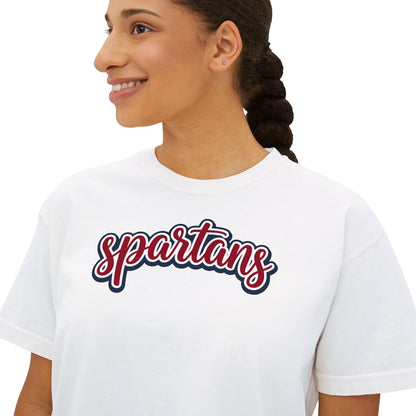 Spartans Women's Comfort Colors Boxy Tee