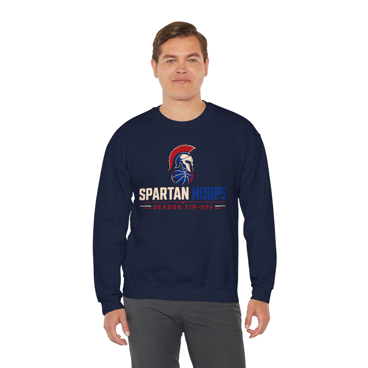 Bixby Spartans Hoops - Season Tip-Off Basketball Pullover Sweatshirt