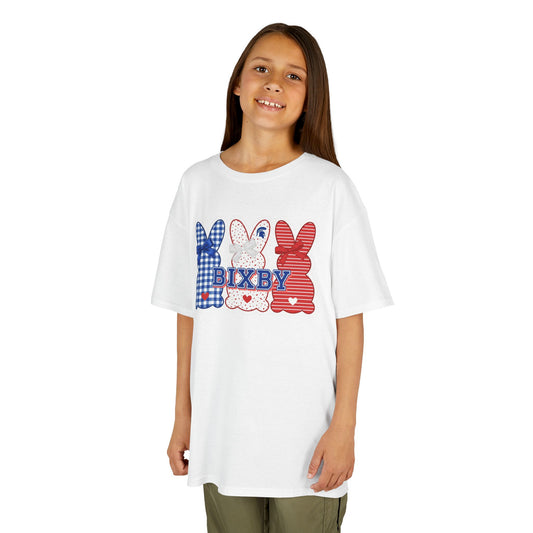 Red White Blue Bunny Trio Youth Tee