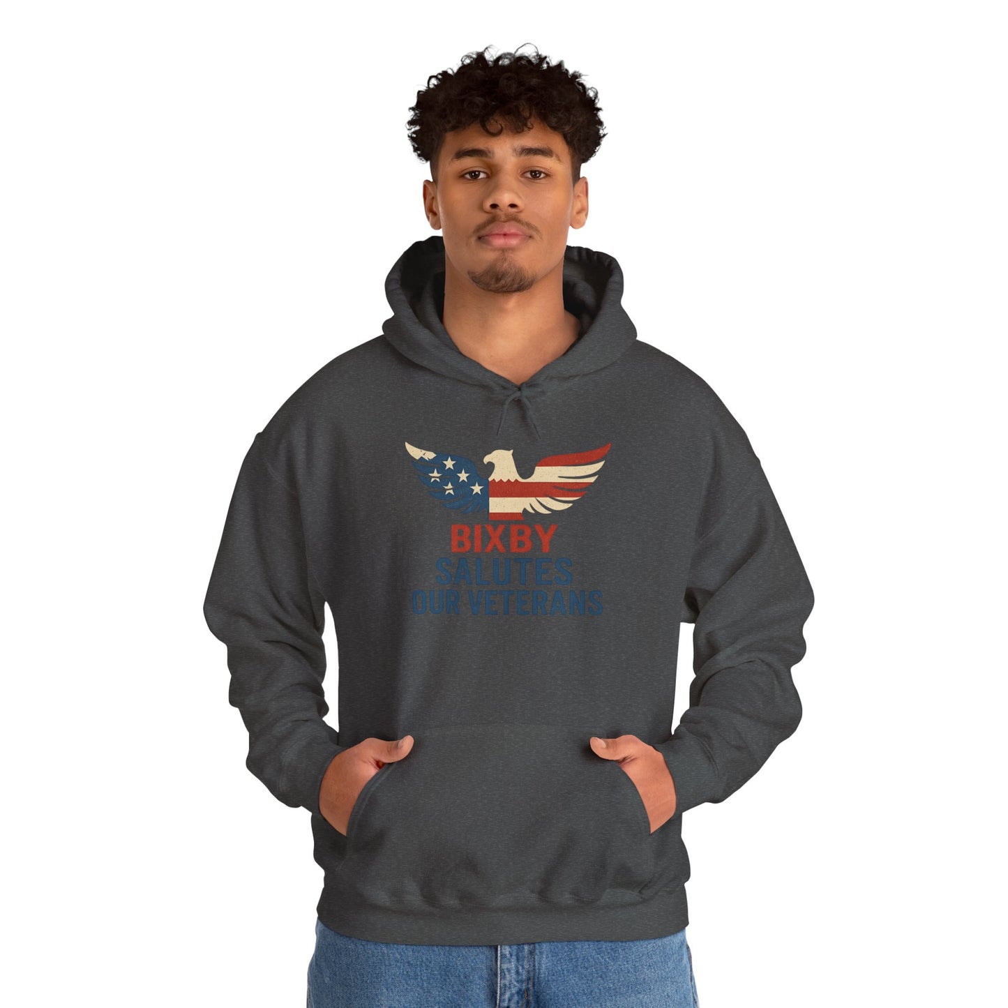 Bixby Salutes Our Veterans Gildan Hoodie