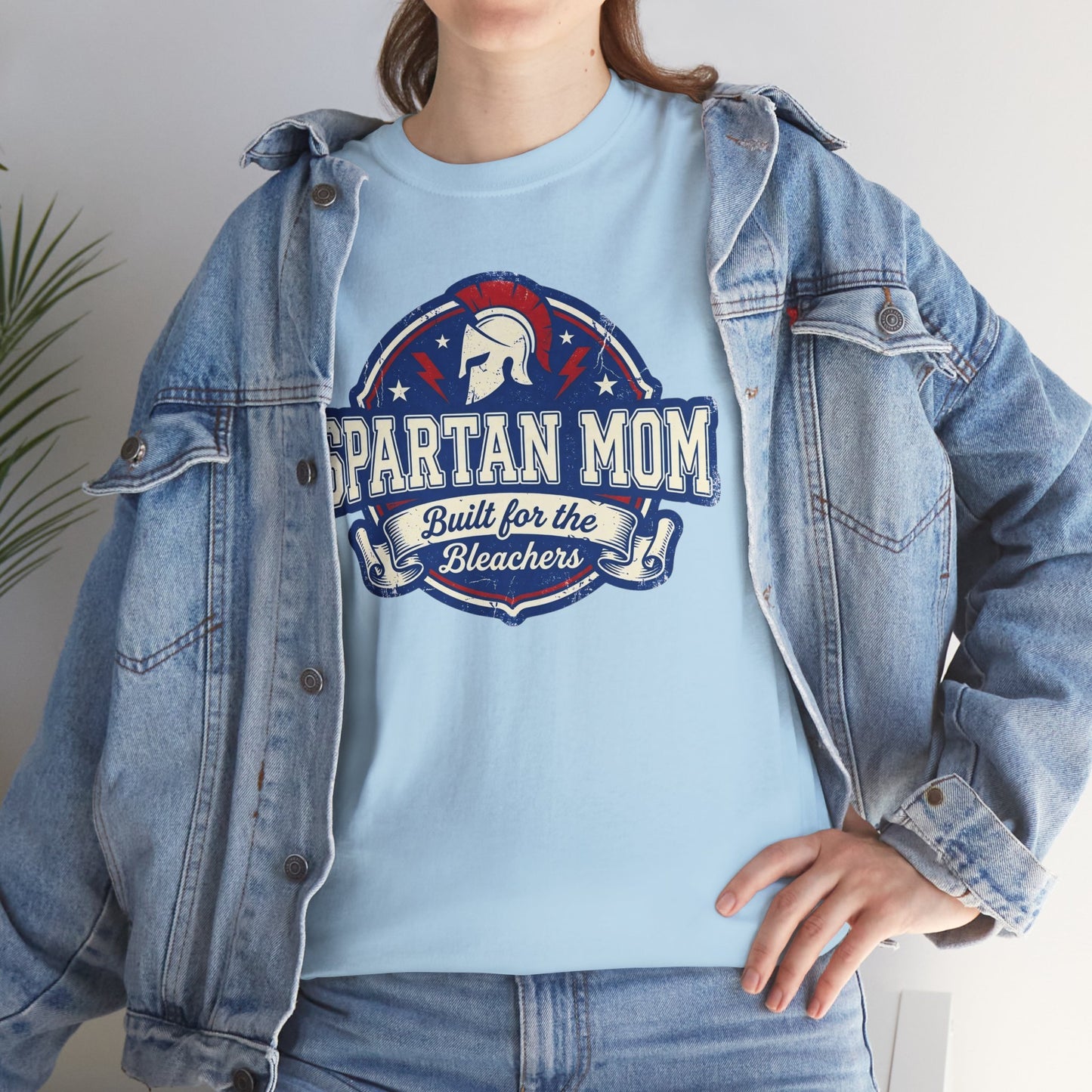 Spartan Mom T-Shirt - Built for the Bleacher, School Spirit Mom Tee