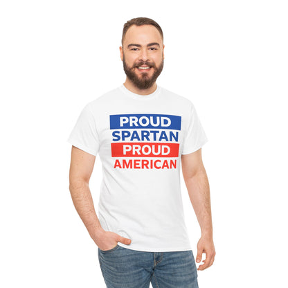 Proud Spartan Proud American Gildan Tee