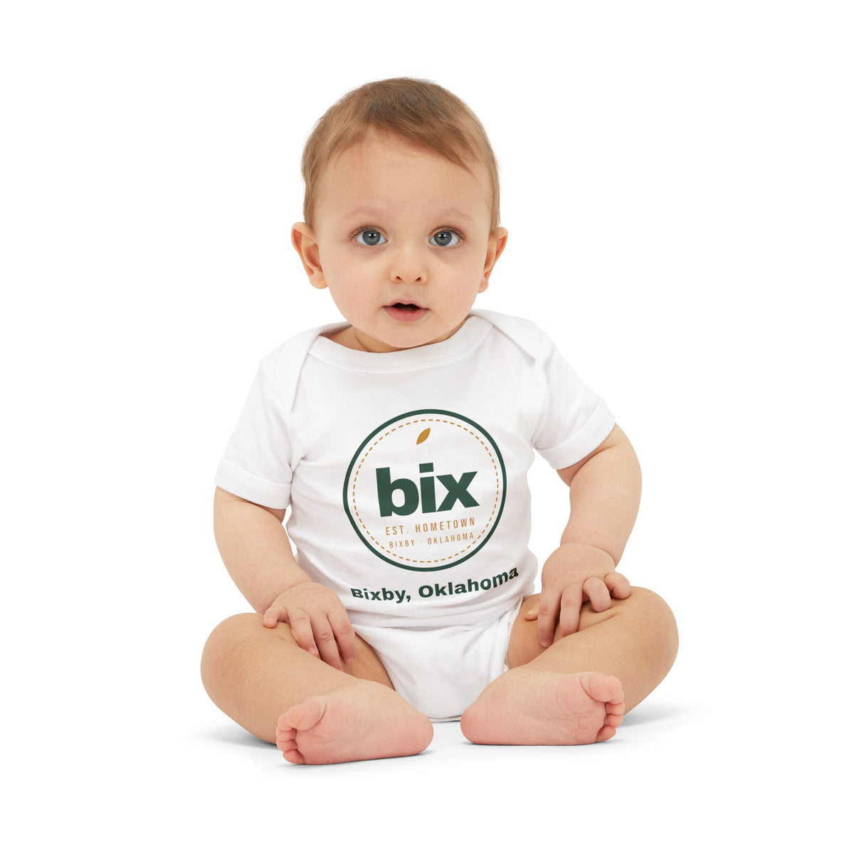 bix Stamp Bixby, Oklahoma Baby Bodysuit