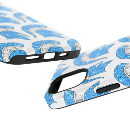 Bixby Spartan Blue Bling Logo Impact Resistant iPhone Case