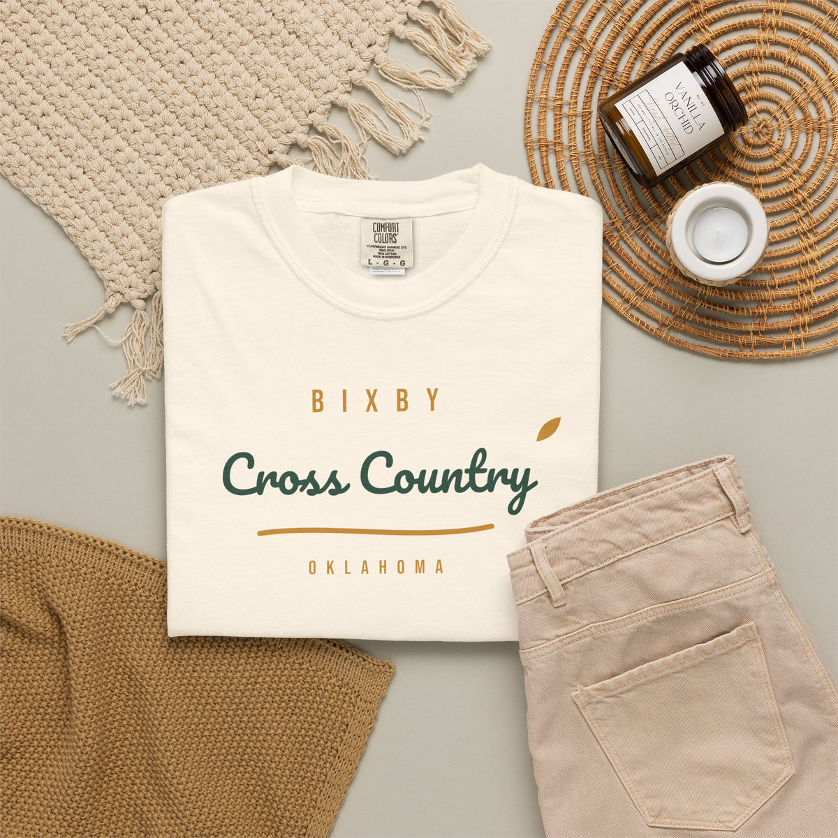 Bixby Cross Country Script Tee