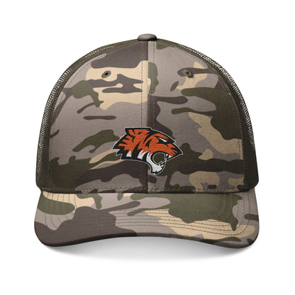 Coweta Tigers Camo Embroidered Snapback