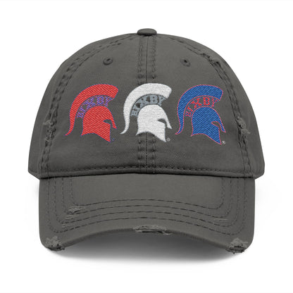 Spartan Logo Embroidered Distressed Ballcap