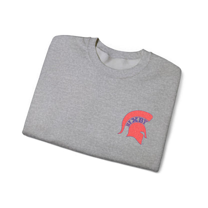 Embroidered Red Spartan Helmet Gildan Sweatshirt