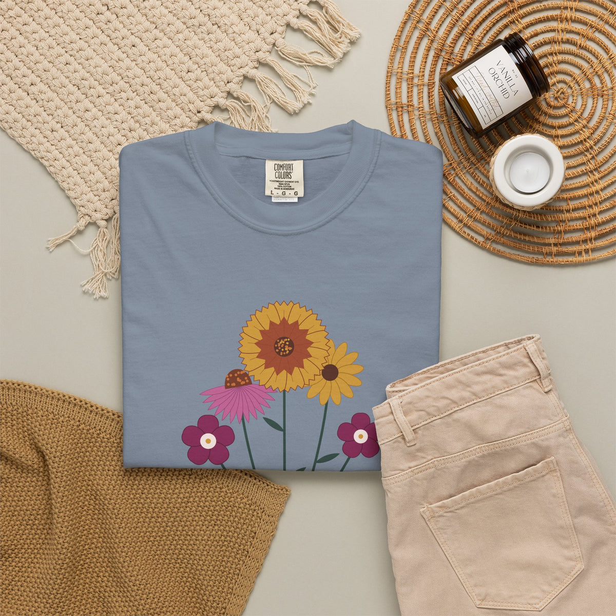 Oklahoma Grown Wildflower Tee | Comfort Colors