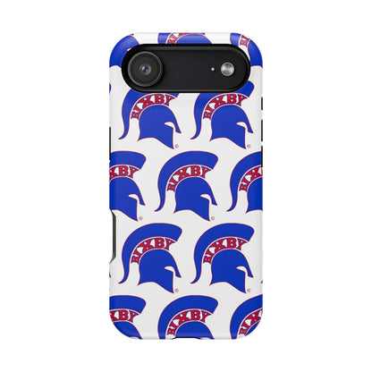 Bixby Spartan Blue Logo Impact Resistant iPhone Case