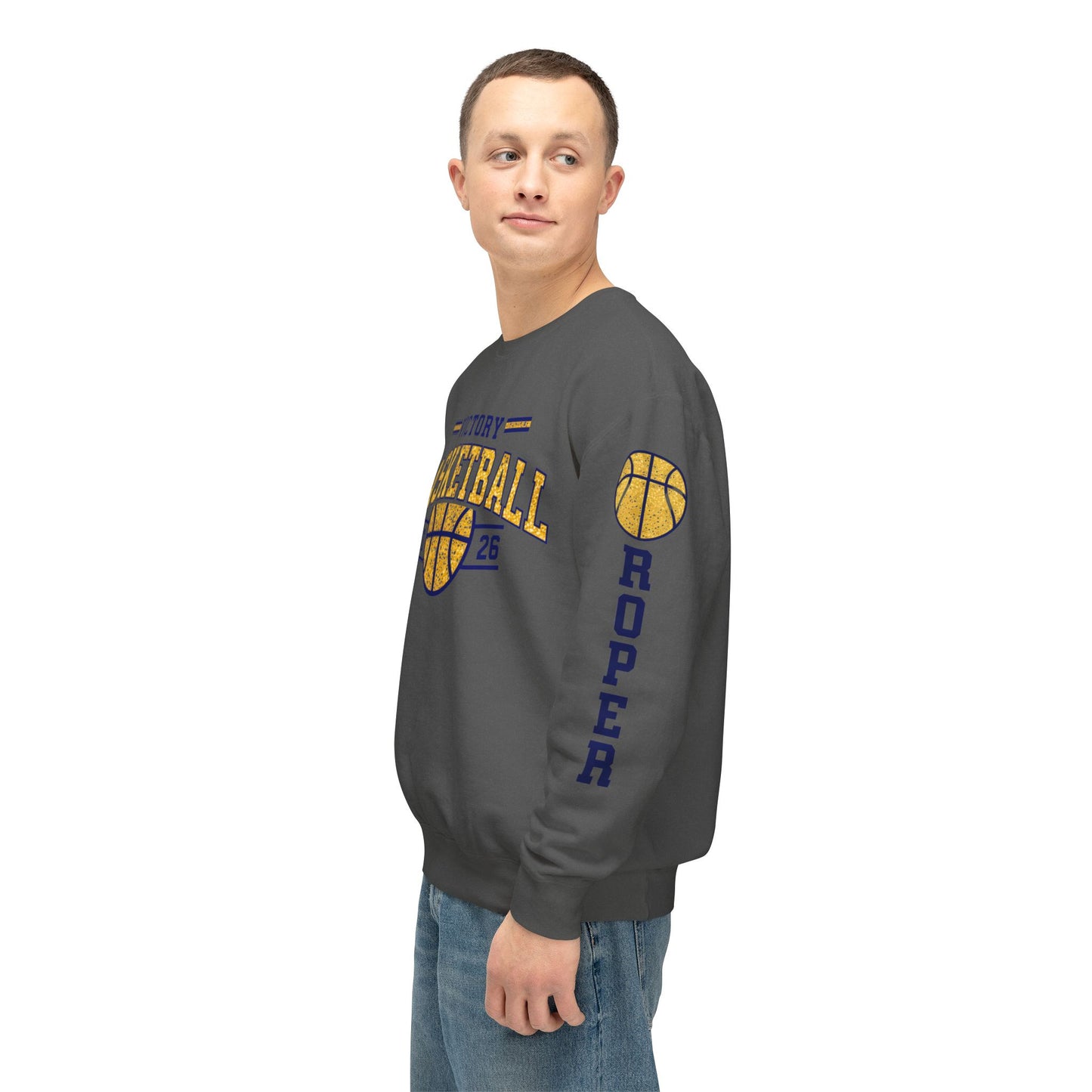 Victory Basketball Crewneck Comfort Colors Sweatshirt