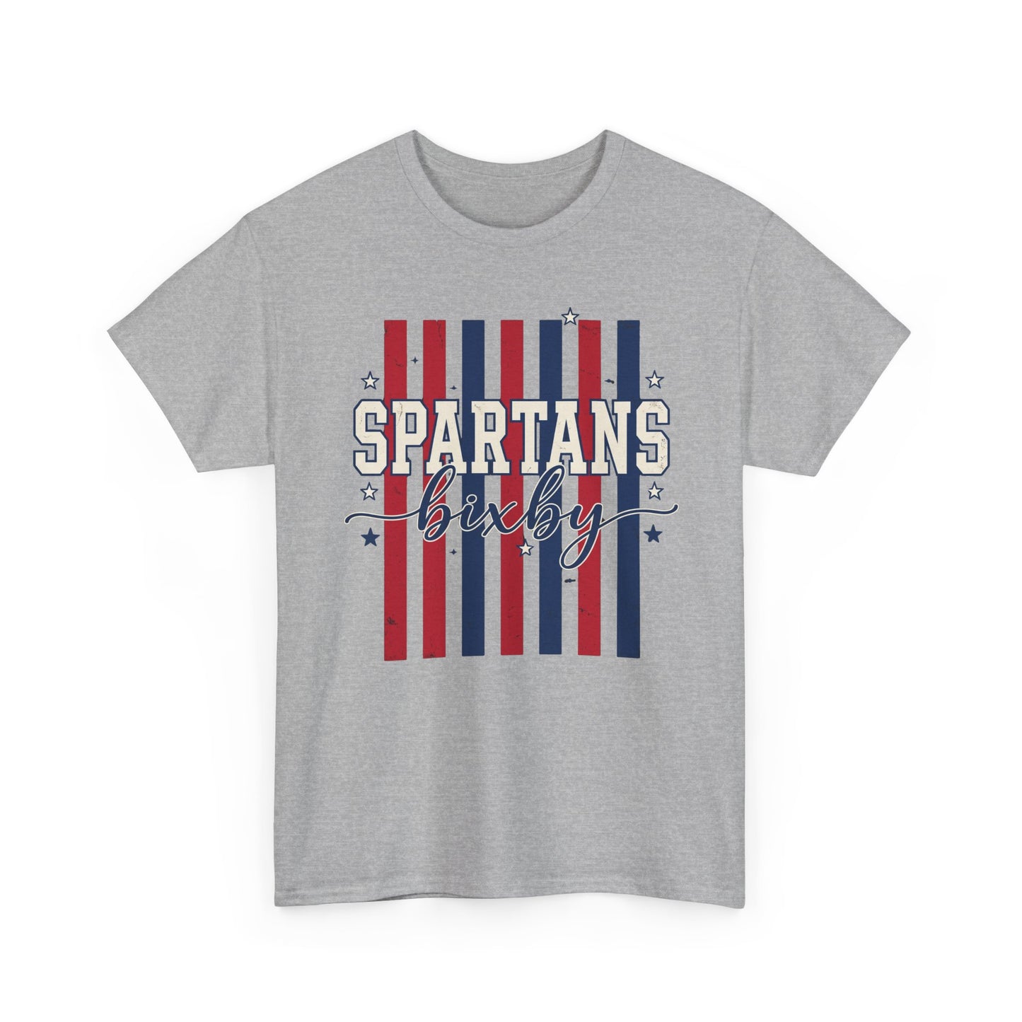 Bixby Spartan Patriotic Gildan Tee