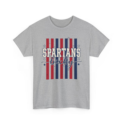 Bixby Spartan Patriotic Gildan Tee