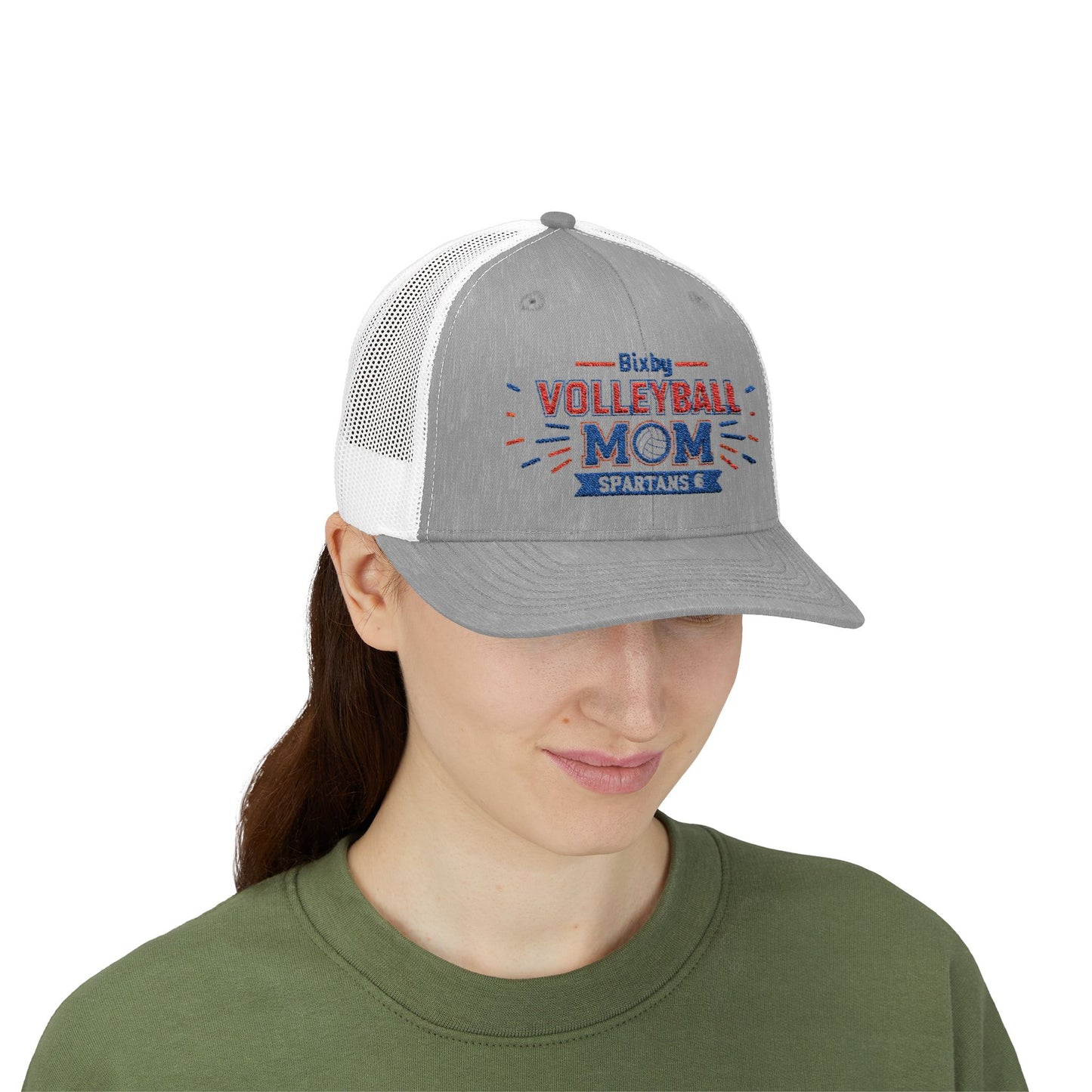 Spartan Volleyball Mom Trucker Snapback