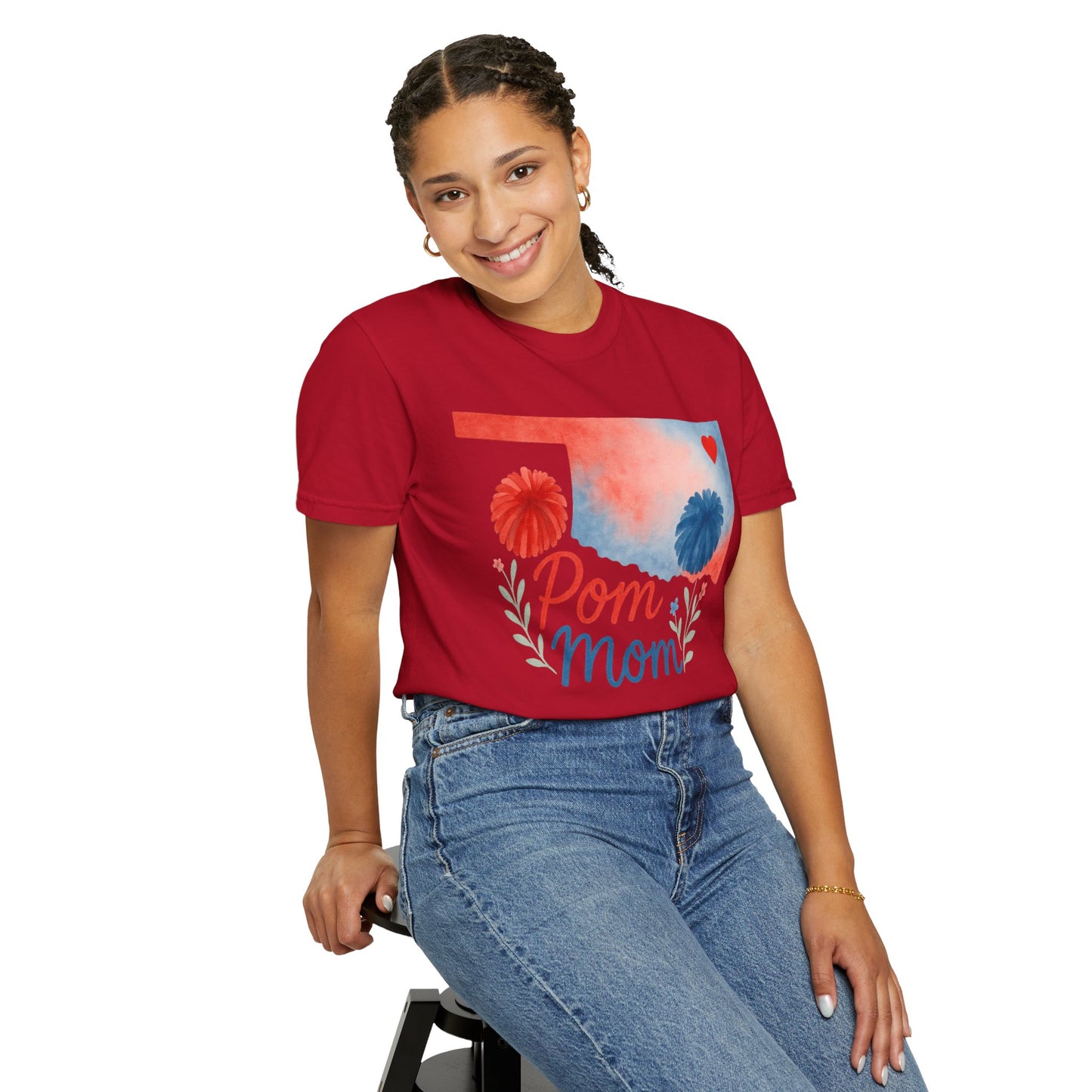 Pom Mom Bixby OK Watercolor Comfort Colors Tee