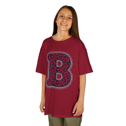 Leopard Print Letter B Gildan Shirt