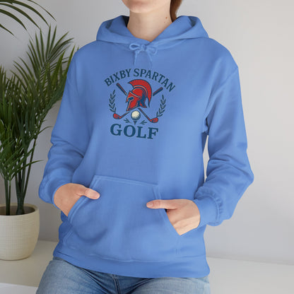 Bixby Spartan Golf Crest Gildan Hoodie