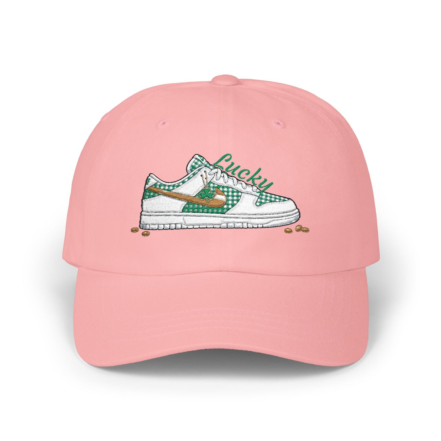 Embroidered Lucky Sneaker Dad Cap St. Patrick’s Day Casual Baseball Hat