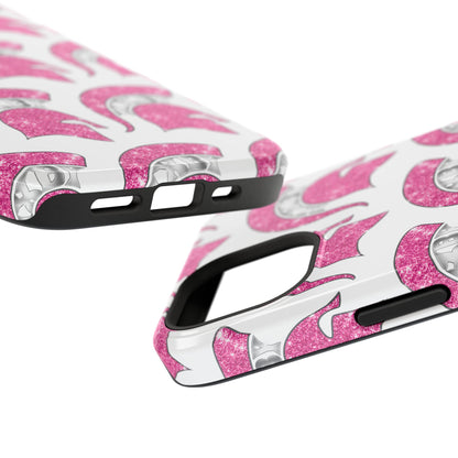 Bixby Spartan Pink Bling Logo Impact Resistant iPhone Case