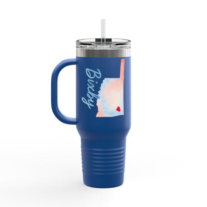 Bixby OK Watercolors 40 Ounce Insulated Travel Mug