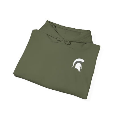 Bixby Spartans OK White Spartan Logo Hoodie