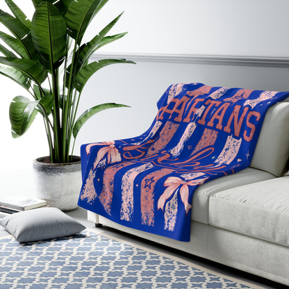 Sherpa Blanket - 'Spartans Bixby' Cozy Fleece Team Throw